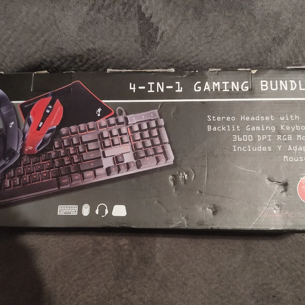 TekNmotion Nibiru 4-In-1 Gaming Bundle Keyboard Mouse Headset